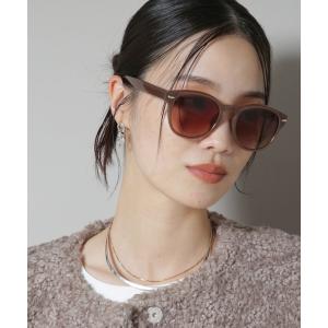 サングラス ワンポイントフレームサングラス レディース