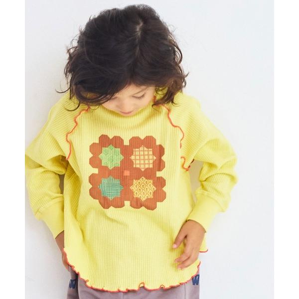 tシャツ ワッフルメローカットソー キッズ 子供服 男の子 女の子
