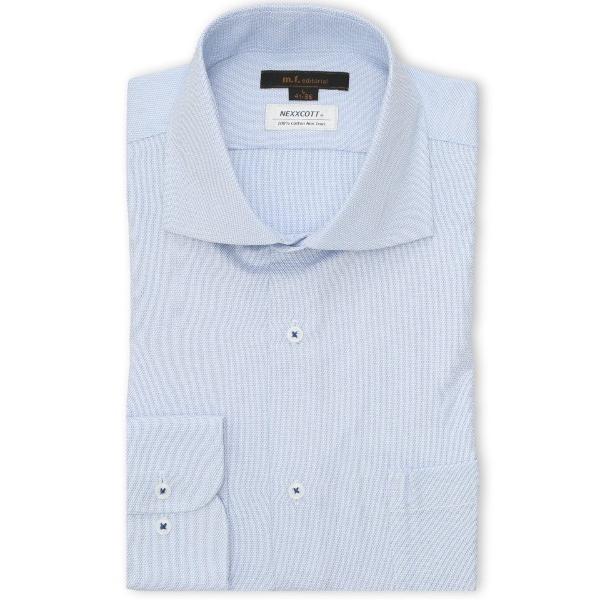 フォーマル シャツ 「綿100% ノンアイロン」m.f.エディトリアル メンズ カッタウェイ ビジネ...