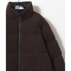 ダウンジャケット ダウン FIRST DOWN/ファーストダウン CORDUROY BUBBLE DOWN JACKET/コーデュロイバブルダウンジャ