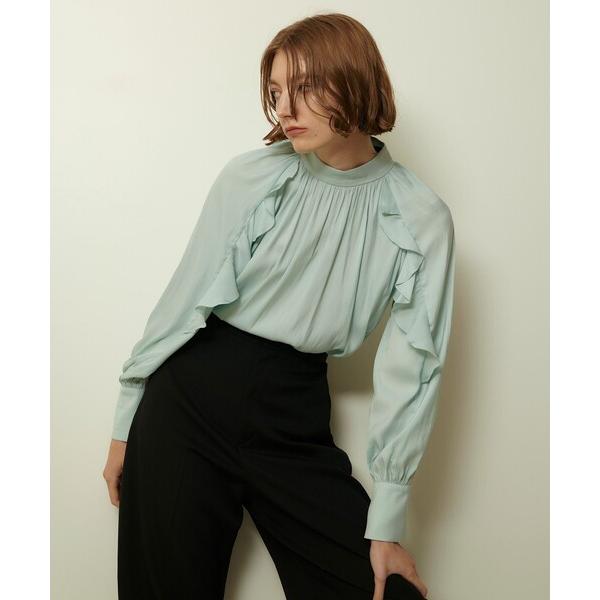 ブラウス シャツ フリルスリーブブラウス レディース