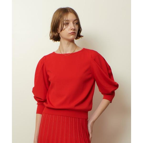 ニット セーター ソウバリドレープスリーブプルオーバー レディース