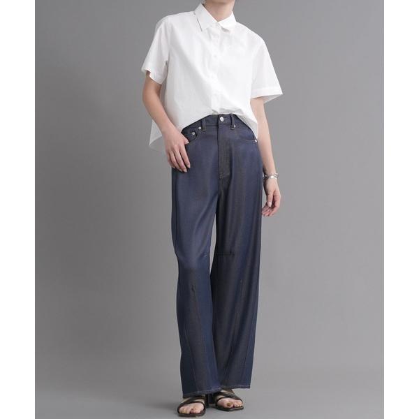 ジーンズ デニム デニムパンツ T/Rデニムバレルレッグパンツ レディース