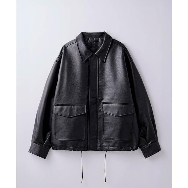 ミリタリージャケット モッズコート 「SLICK/スリック」Synthetic Leather A2...