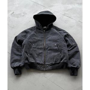 ANDER HUNK 「ANDER HUNK」 ジップアップパーカー MEDIUM ダーク