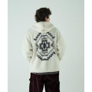 パーカー ジャガードジップフーディ メンズ レディース