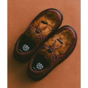 デッキシューズ モカシン SHAKA ファー付き チロル モック シューズ TRAIL TYROL FUR MOC EX レディース メンズ