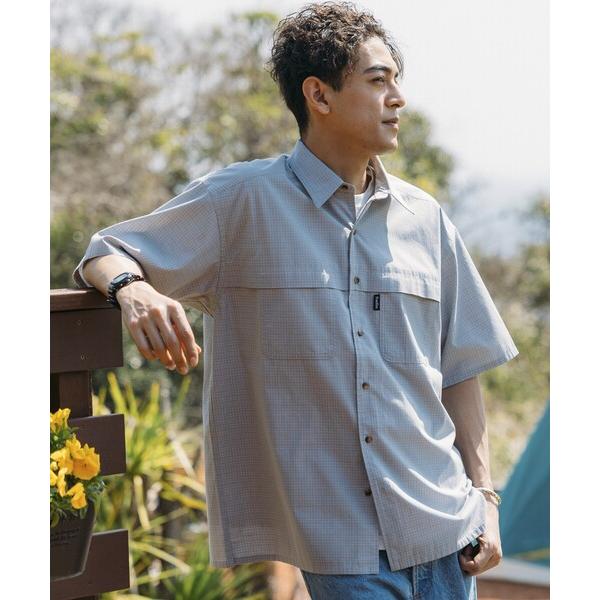 「Foxfire」 半袖シャツ LARGE サックスブルー メンズ