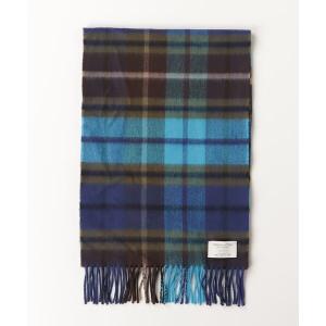 「Johnstons of Elgin」 マフラー FREE ネイビー メンズ