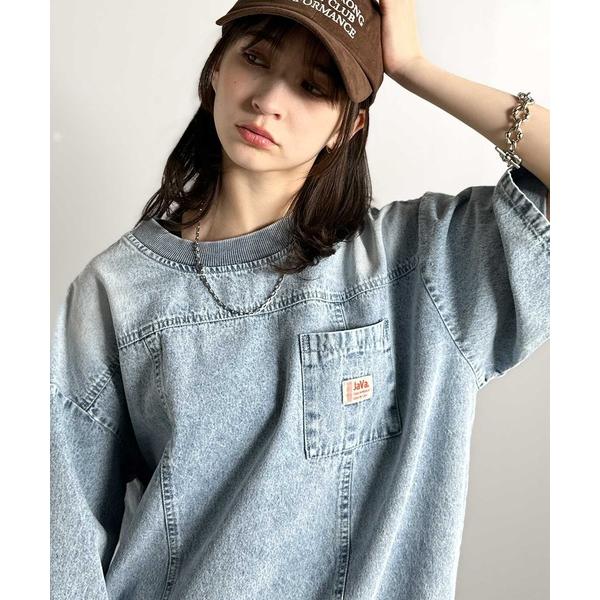 「Java」 半袖シャツ SMALL ブルー メンズ