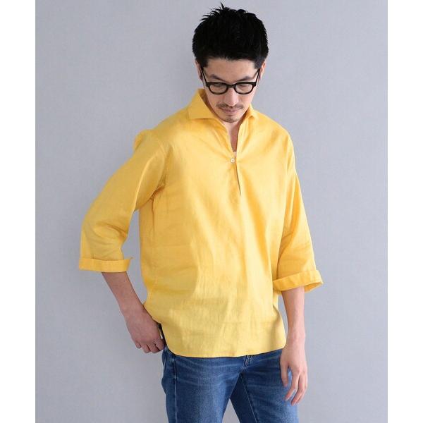 「SHIPS」 7分袖シャツ X-LARGE イエロー メンズ