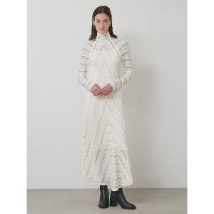 ワンピース ラッフルレース2WAYマキシドレス