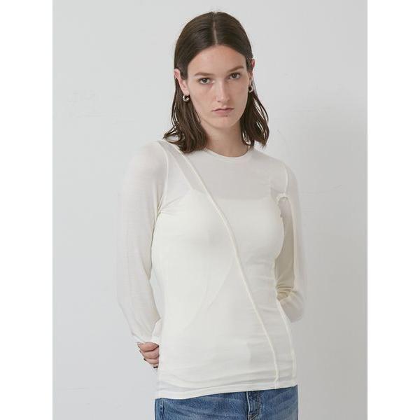 tシャツ バックスリットカットトップス レディース