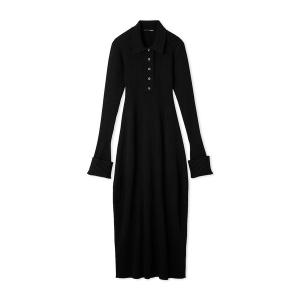 ワンピース ヘンリーネックニットワンピース