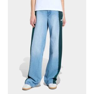 アディダスデニム パンツ　 JD3109 レディースサイズ 26 adidas Adicolor Denim 3-Stripes Track Pants - Black | Free