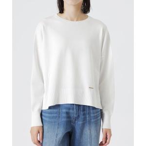 ニット セーター ドロップショルダープルオーバー レディース