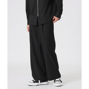 スラックス ストライプ2タックバギースラックス メンズ