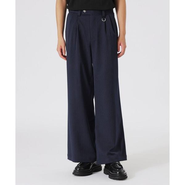 スラックス ストライプ2タックバギースラックス メンズ