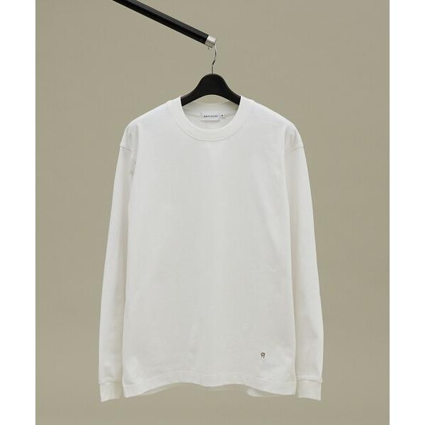 tシャツ ワンポイント刺繍　クルーネック長袖Tシャツ メンズ レディース
