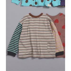 tシャツ 「前後着用OK」どっちも正解 DAISUKI 総柄ロンT_ジュニア対応 キッズ 子供服 男の子 女の子