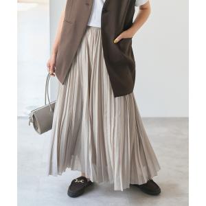スカート シアーランダムプリーツスカート