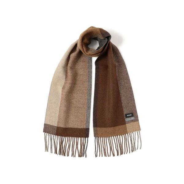 マフラー パネル チェック リバーシブル マフラー メンズ レディース