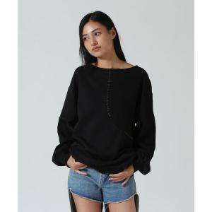 tシャツ AULA AILA/アウラアイラ/別注ステッチデザインプルオーバー レディース