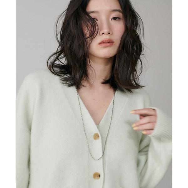 カーディガン 「LARUTA」フォックスウールふわふわカーディガン レディース