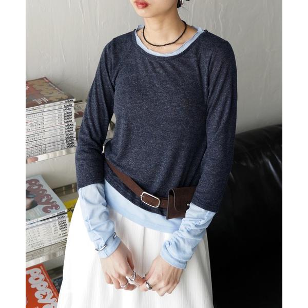 tシャツ シアーレイヤードロンTEE レディース