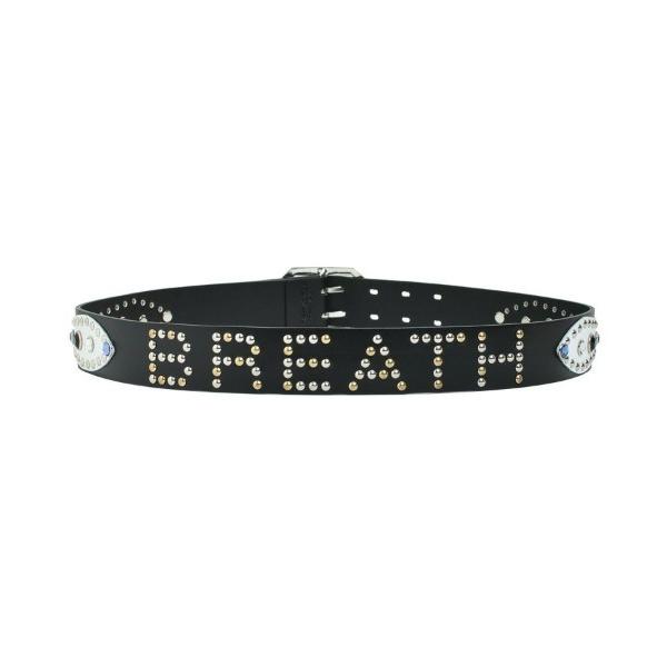 ベルト 「BREATH / ブレス」STUDS LOGO BELT / ブラック×マルチ 「BR25...