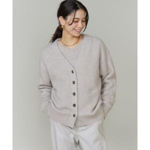 カーディガン ラクーンVネックカーディガン レディース