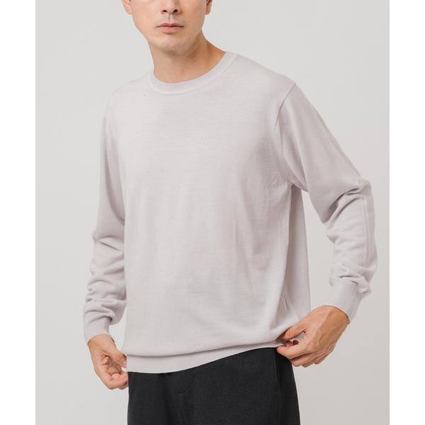 セーター ニット 14ゲージ ウール クルーネックニット メンズ レディース