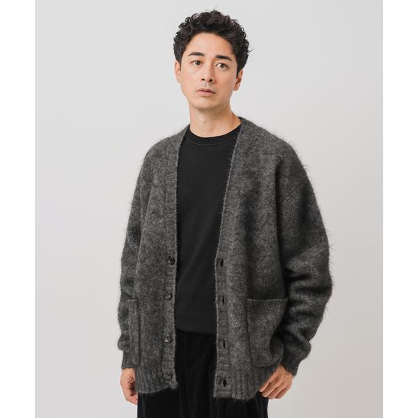 カーディガン E. 3GG ウール/モヘア カーディガン メンズ レディース