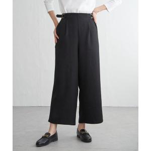 ikka（イッカ） パンツ 「親子コーデ」さらっとプリーツワイドパンツ