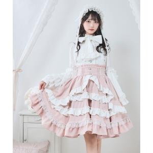 スカート フリルたっぷりリボンスカート