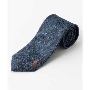 ネクタイ 猫総柄ネクタイ ワンポイント刺繍 キャット レギュラー幅 ペイズリー ストライプ