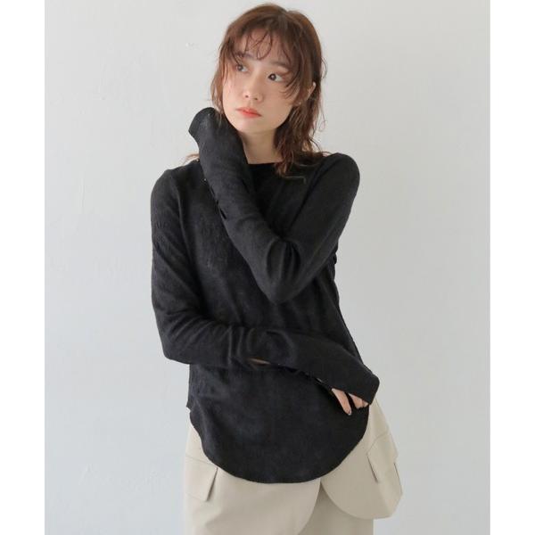 tシャツ 「CLEIO」レースジャガードトップス JACQUARD LACE BLOUSE/980-...