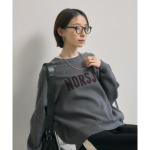 ニット セーター cloche ジャガードロゴニット レディース