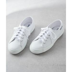 スニーカー 「SUPERGA」3750 VEGAN TUMB MATERIAL LEATHER レディース