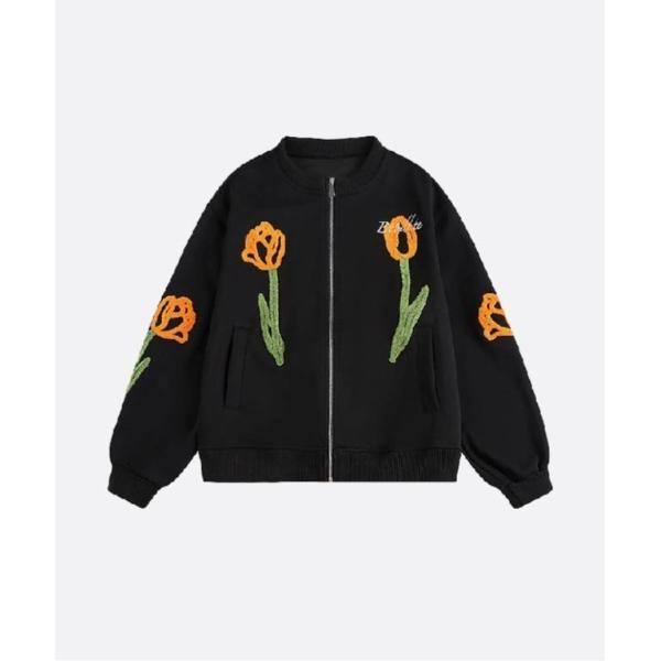 スタジャン Tulip Motif Baseball Jacket メンズ