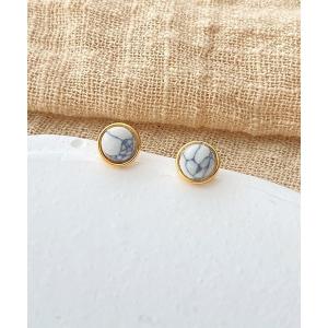 ピアス YU-KA:ストーンライクスタッドピアス stone like stud pierce レディース｜ZOZOTOWN Yahoo!店