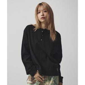 tシャツ コットンサーマルロングスリーブヘンリーネックTシャツ「UNISEX」 メンズ レディース