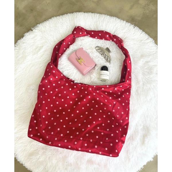 ショルダーバッグ バッグ BG　ドットリボンショルダーバッグ レディース