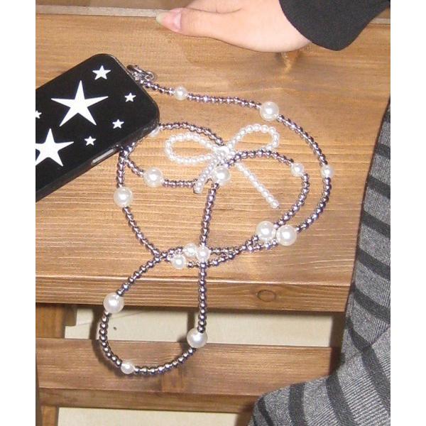 リボン スマホショルダー