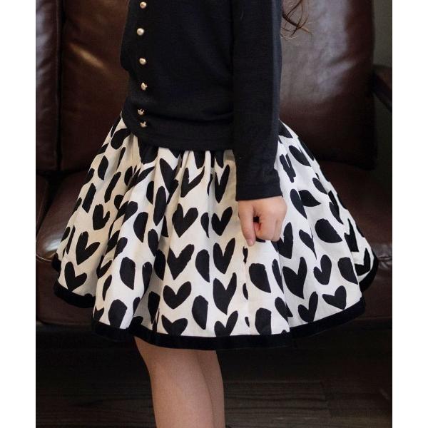 スカート 入学式 アゲハ ハート柄スカート キッズ 子供服 女の子