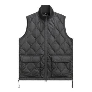 ダウンベスト ベスト 「TAION（タイオン）」「ユニセックス」ミリタリー リブハイネックWジップ ダウンベスト メンズ レディース