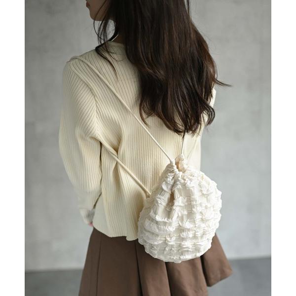 ショルダーバッグ バッグ ジャガードナップサック レディース