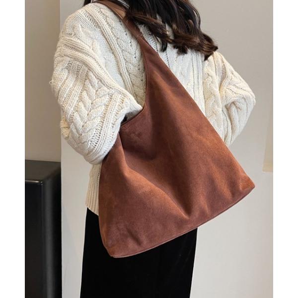 ショルダーバッグ バッグ 「25年秋冬新作」フェイクスエード ショルダーバッグ / インポーチ付き ...