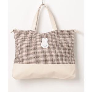 トートバッグ miffy/ミッフィー　キルティングチェックシリーズ　レッスンバッグ レディース