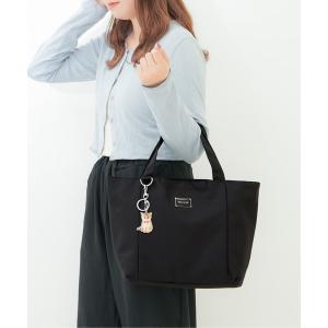 トートバッグ 「PAUL ＆ JOE ACCESSOIRES /ポール アンド ジョー アクセソワ 」 CASUAL・PLATE METAL チャーム